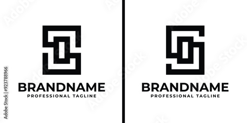 Letters SO Monogram Logo, suitable for any business with OS or SO initials