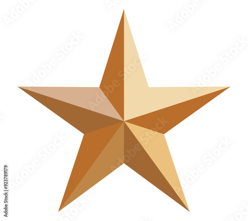 Bronze star vector stock illustration