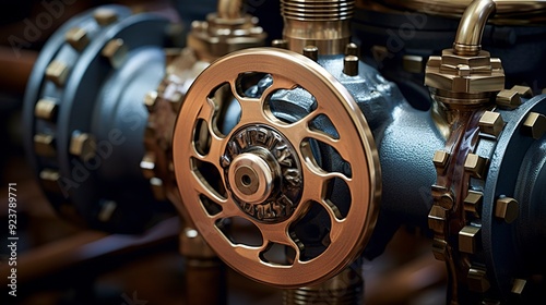 A photo of a close-up of a backflow prevention