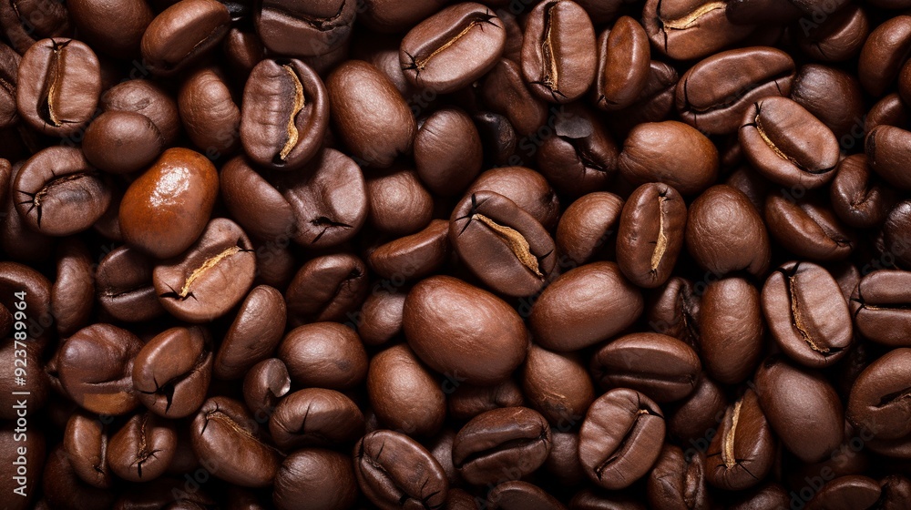 A photo of a close-up of a batch of medium roast