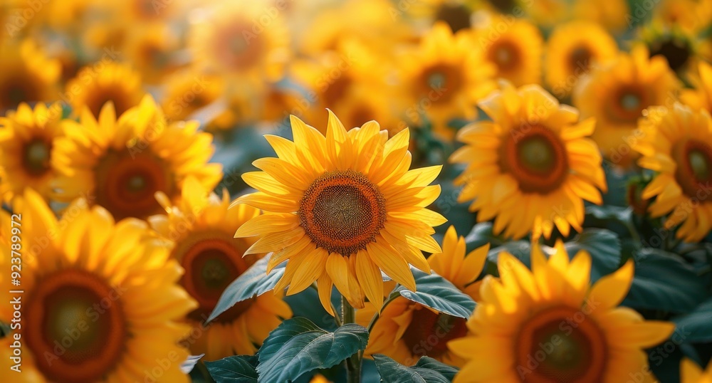 Sunflowers Field on a Sunny Day Sunflowers Field on a Sunny Day