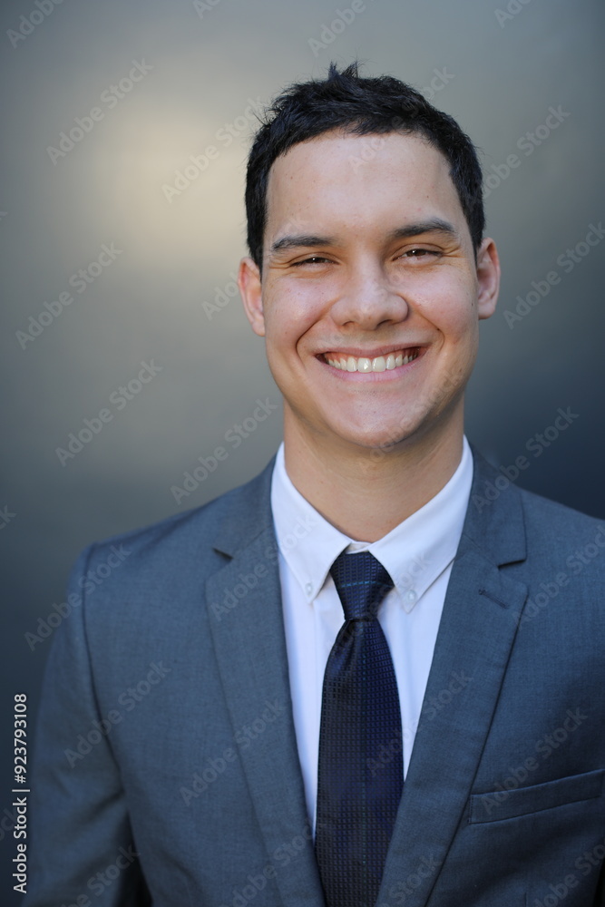 Handsome young man wearing a cute suit Handsome young man wearing a cute suit