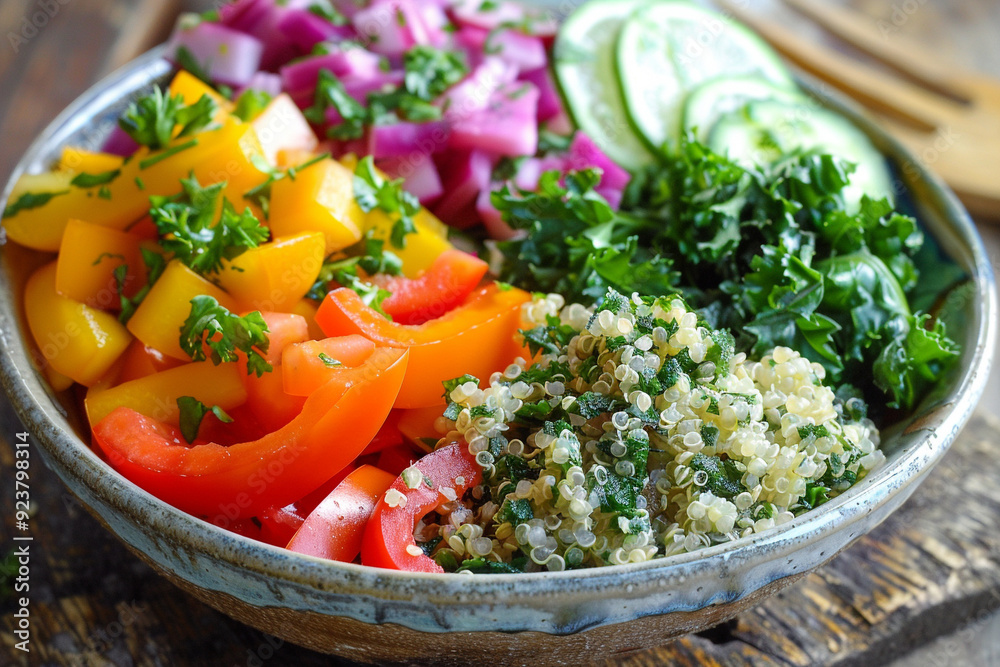 Quinoa Bowl with Colorful Vegetables Quinoa Bowl with Colorful Vegetables