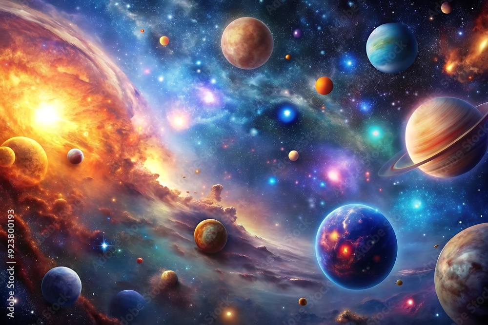 spazio incredibilmente bello e il suo spazio con stelle, pianeti e asteroidi.
spazio incredibilmente bello e il suo spazio con stelle, pianeti e asteroidi.