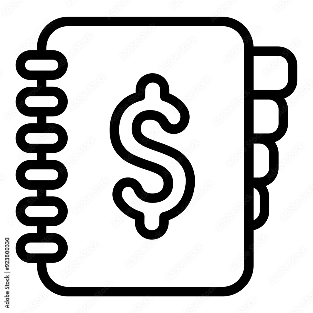 Line art finance record icon logo vector illustration design, for business and finance symbol Line art finance record icon logo vector illustration design, for business and finance symbol