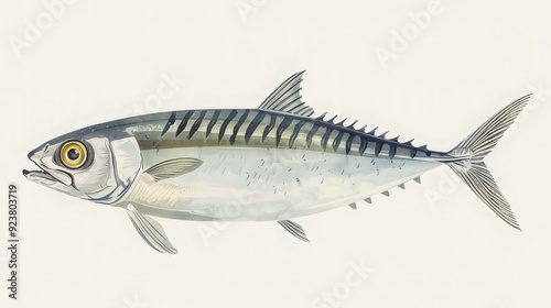 Wallpaper Mural fish isolated on white Torontodigital.ca
