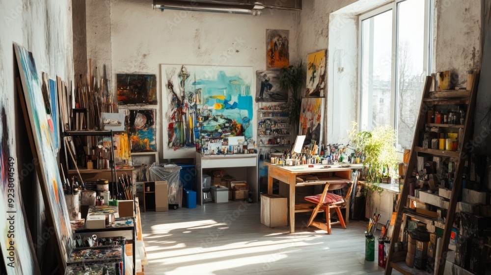 Bright and Inspiring Art Studio Bright and Inspiring Art Studio