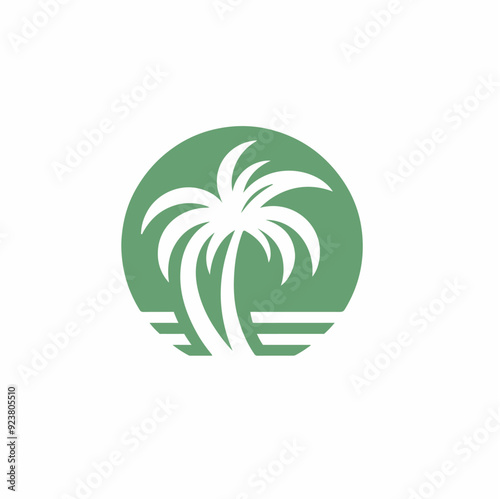 palm tree logo vector, Palm tree icon design, palm tree silhouette, palm Tree Vector Illustration , beach sunset and palm tree logo design, Tropical Palm Tree