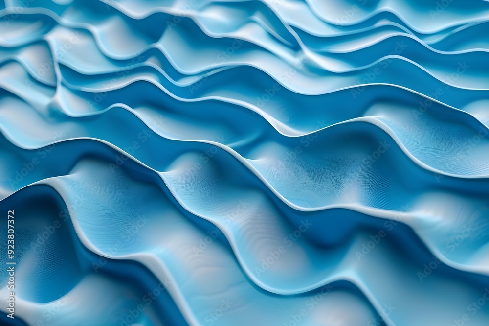 Obraz premium Abstract Blue Waves