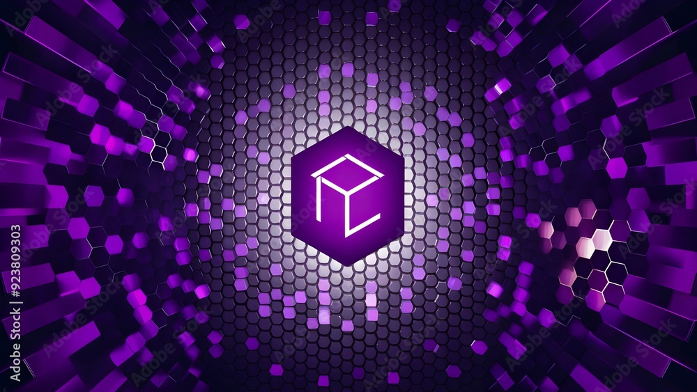 Imaginative purple hexagonal backdrop. Innovation, plan and greeting page idea Imaginative purple hexagonal backdrop. Innovation, plan and greeting page idea