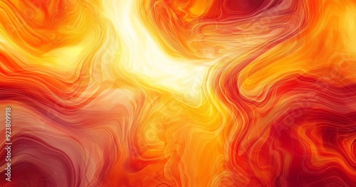 Yellow, Red and Orange fluid effect, Abstract Motion background, Blending, Liquid Wave Gradient, Fluid Motion, 4K Video, Generative AI photo