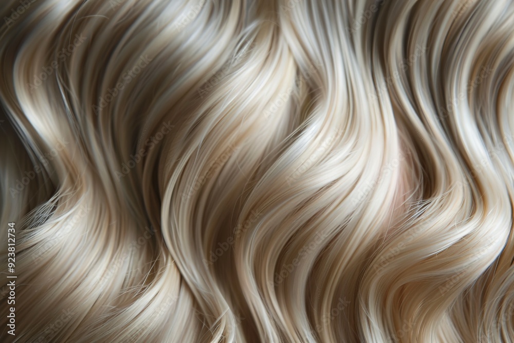 A Woman young wavy model fashion blond beauty shiny