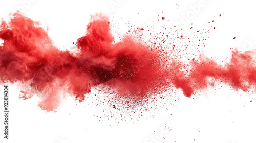 Red explosion transparent background