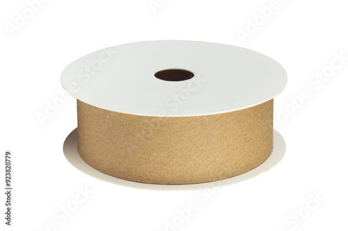 empty paper spool isolated from background