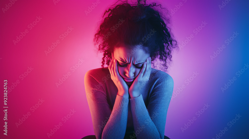 portrait of a woman with bad feelings because of period portrait of a woman with bad feelings because of period