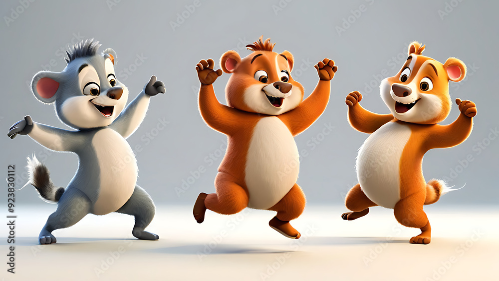 Cartoon animals dancing
Cartoon animals dancing