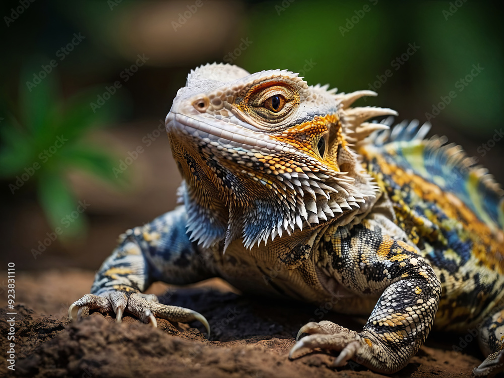 Obraz premium a majestic bearded dragon