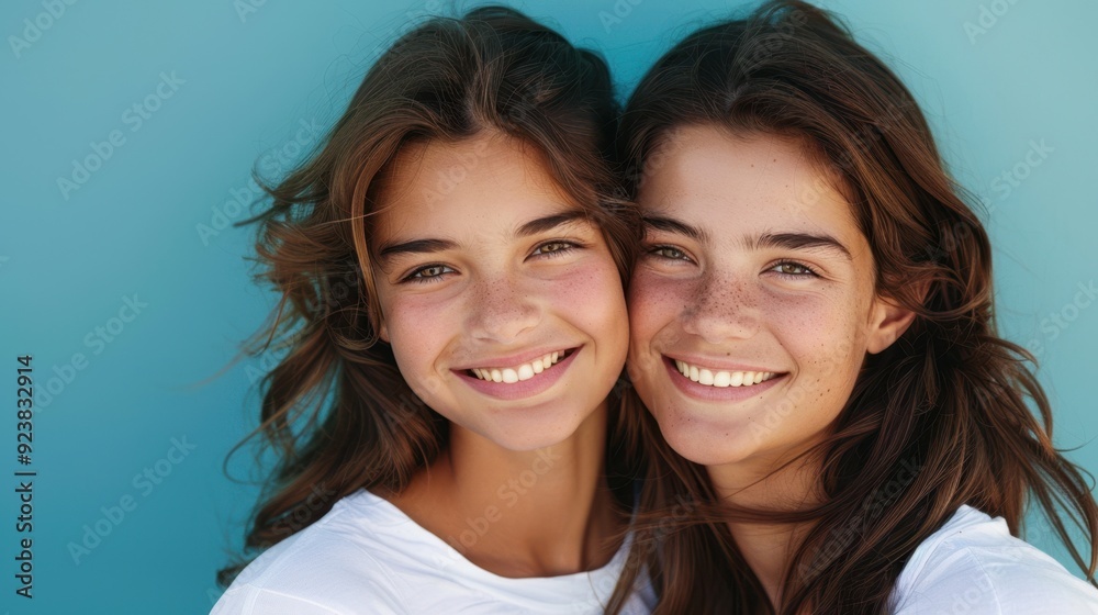 The smiling twin sisters The smiling twin sisters