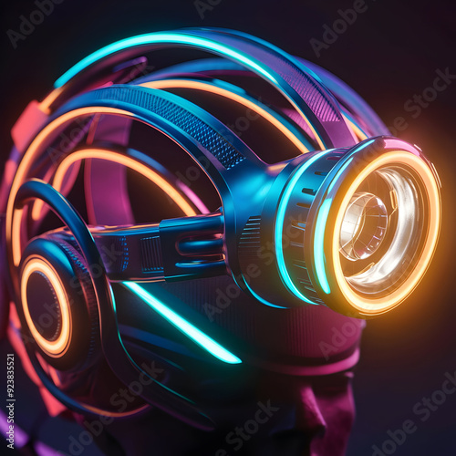 Helmet with led lights