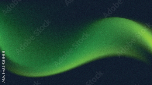 Green Gradient Background, Abstract Green Grainy Gradient Background With Wave Vector