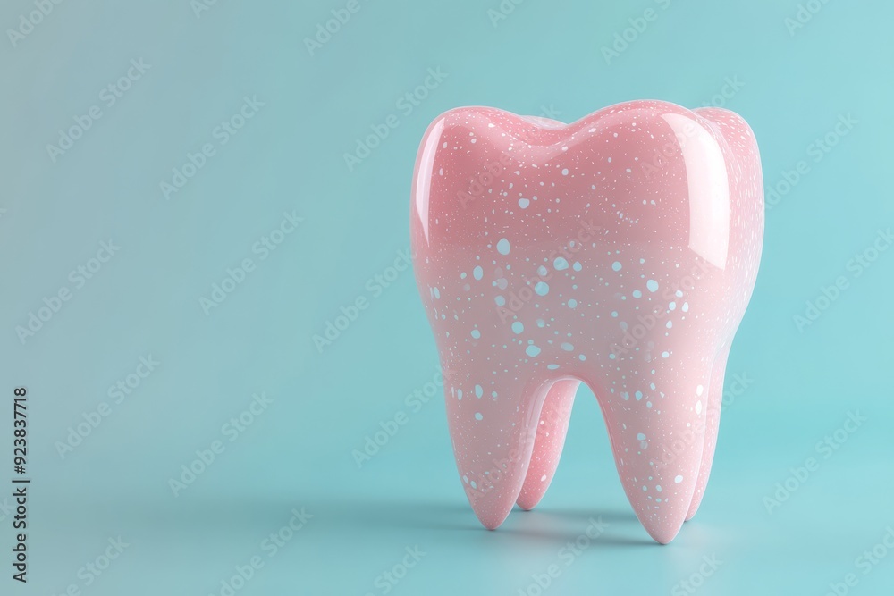 This detailed 3D model of a decayed tooth shows alarming plaque buildup, highlighting significant dental health issues and the urgent need for improved oral hygiene awareness for all ages