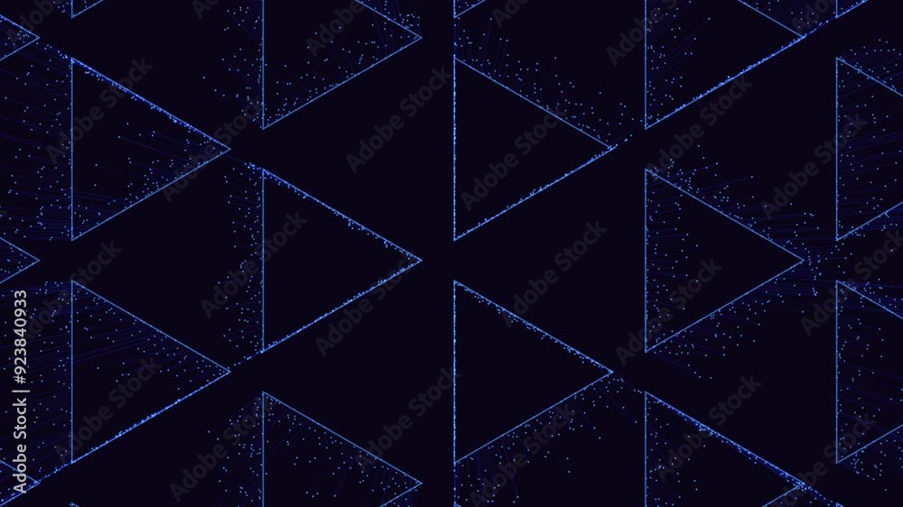 A complex and intricate symmetrical design with intersecting lines forms a mesmerizing pattern of triangles in this visually captivating image