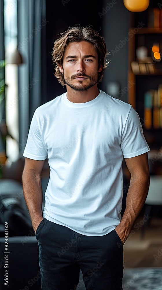 Fototapeta premium White t-shirt mockup | T-shirt mockup