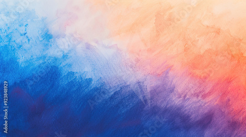 Vibrant Color Gradient Rendering Showcases a Dreamy Watercolor Texture Background, Perfect for Creative Design Concepts and Artistic Expressions