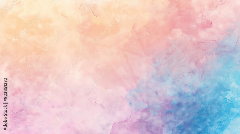 Fototapeta premium Vibrant Color Gradient Rendering Showcases a Dreamy Watercolor Texture Background, Perfect for Creative Design Concepts and Artistic Expressions