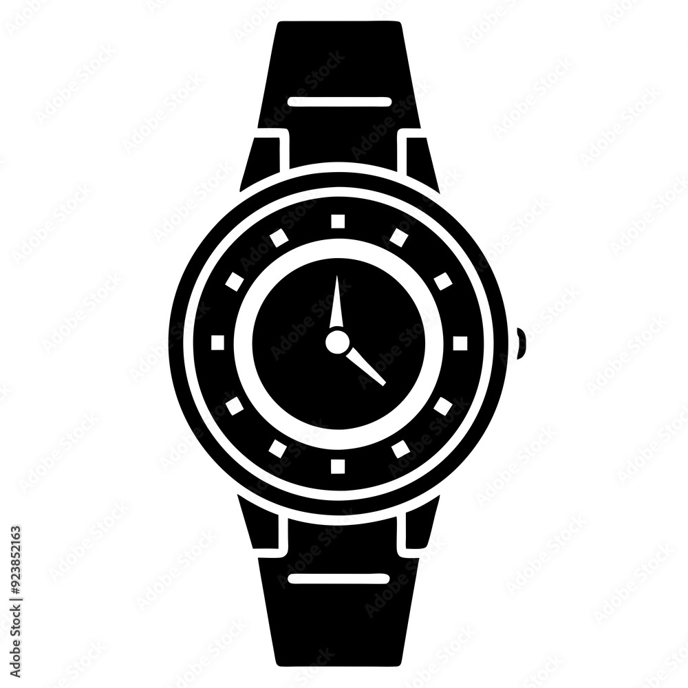 A simple Stylish watch art vector illustration A simple Stylish watch art vector illustration
