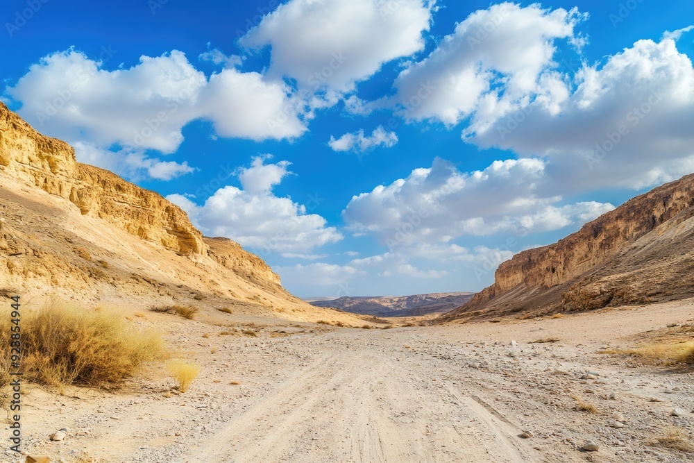 Judean Wilderness: Beautiful Desert Landscape in Dry and Picturesque Setting Judean Wilderness: Beautiful Desert Landscape in Dry and Picturesque Setting