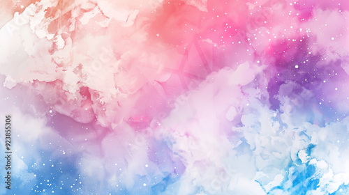 Vibrant Color Gradient Rendering Showcases a Dreamy Watercolor Texture Background, Perfect for Creative Design Concepts and Artistic Expressions