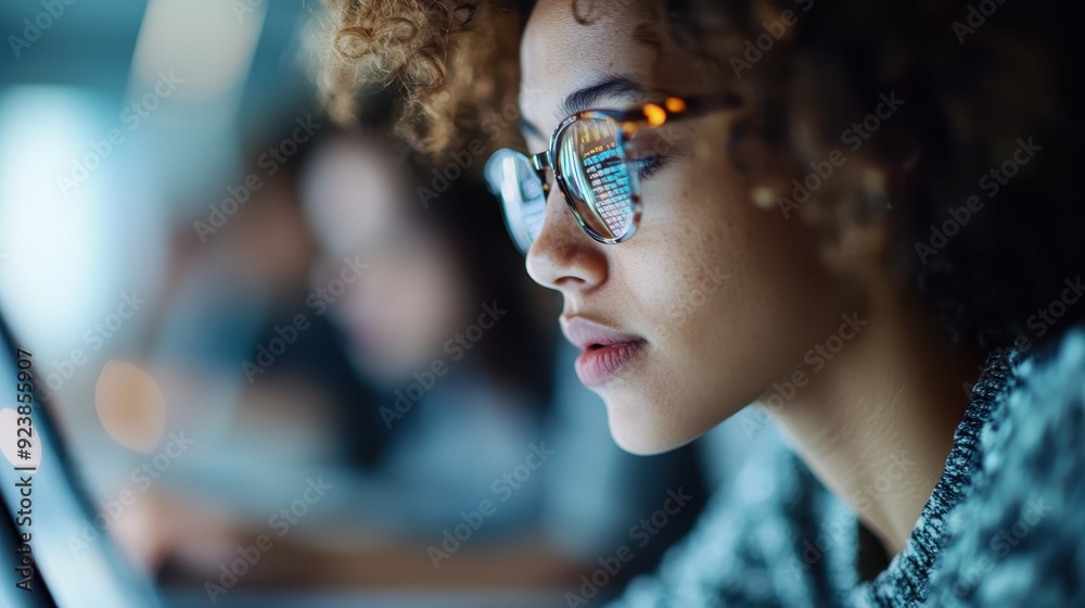 This image portrays a close-up of an individual working on their laptop with full concentration, symbolizing effort, productivity, and the digital age in a professional setting. This image portrays a close-up of an individual working on their laptop with full concentration, symbolizing effort, productivity, and the digital age in a professional setting.