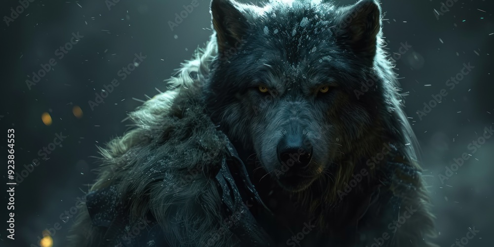 Fototapeta premium Wolf in the Night