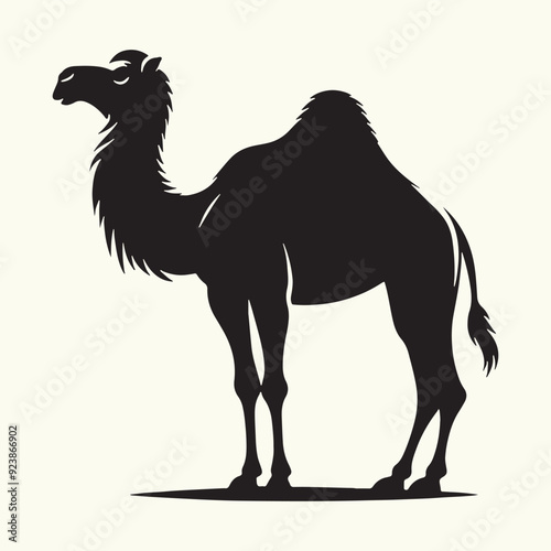 Arabian Camel silhouette Illustration Vector