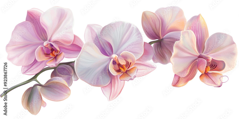 High-quality realistic image of moth orchids expertly isolated on a transparent background, highlighting their unique shapes and exquisite petals. High-quality realistic image of moth orchids expertly isolated on a transparent background, highlighting their unique shapes and exquisite petals.