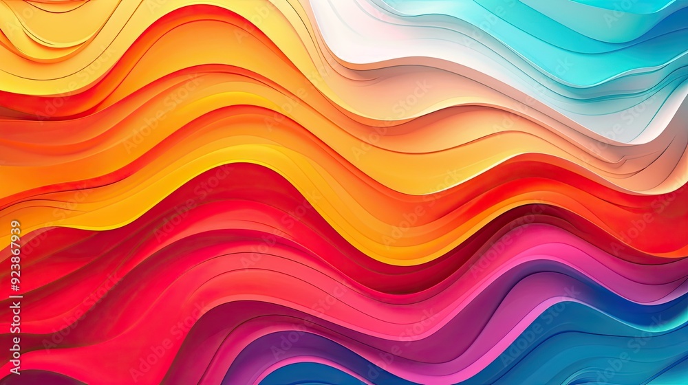 Abstract Colorful Waves Abstract Colorful Waves