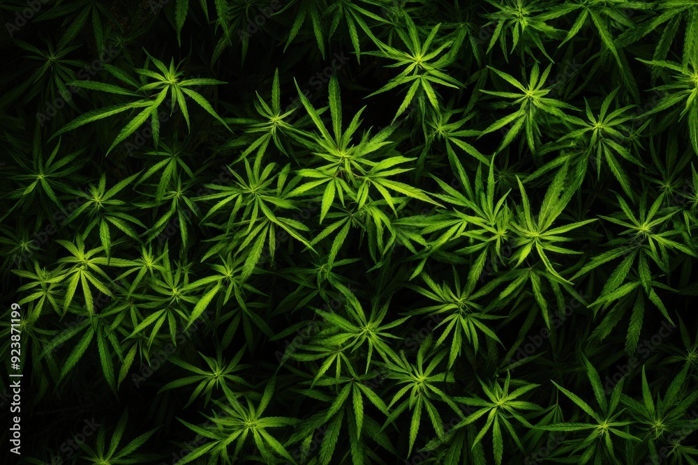 Fototapeta premium Lush greenery of vibrant ferns