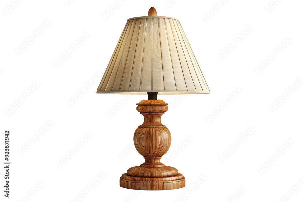 A table lamp isolated on a white background.