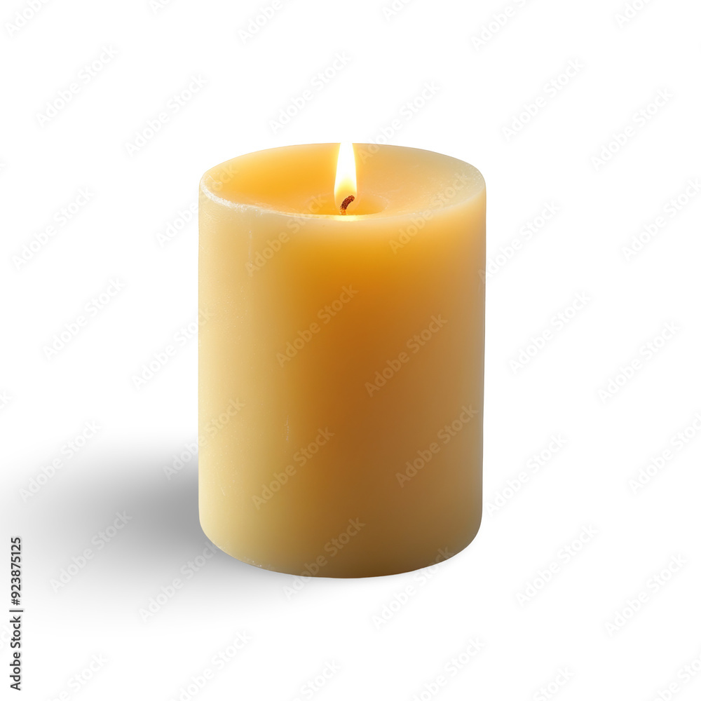 Beautiful representation of a candle light elegantly set against a pristine transparent background. Decorative concept Beautiful representation of a candle light elegantly set against a pristine transparent background. Decorative concept