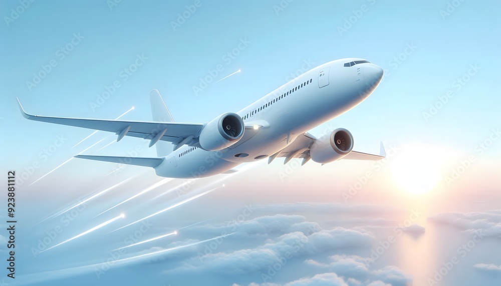 Obraz premium airplane in the sky