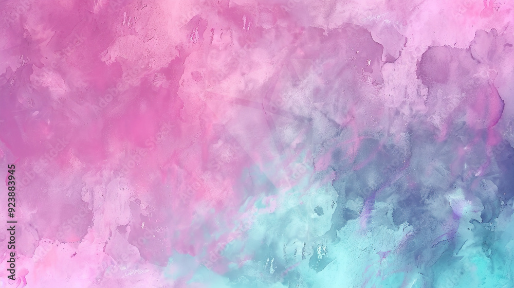 Obraz premium Vibrant Color Gradient Rendering Showcases a Dreamy Watercolor Texture Background, Perfect for Creative Design Concepts and Artistic Expressions