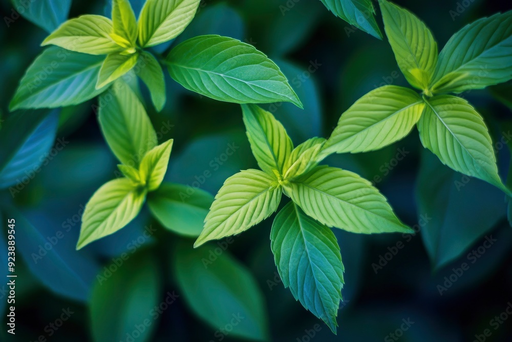 Macro leaves background , ai
