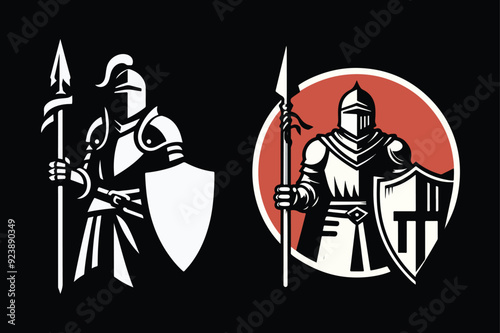 knight vector silhouette