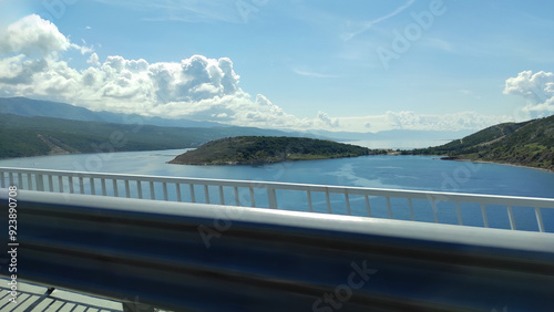 Meeresblick, unterwegs, Urlaub, Mittelmeer,  Autofahrt