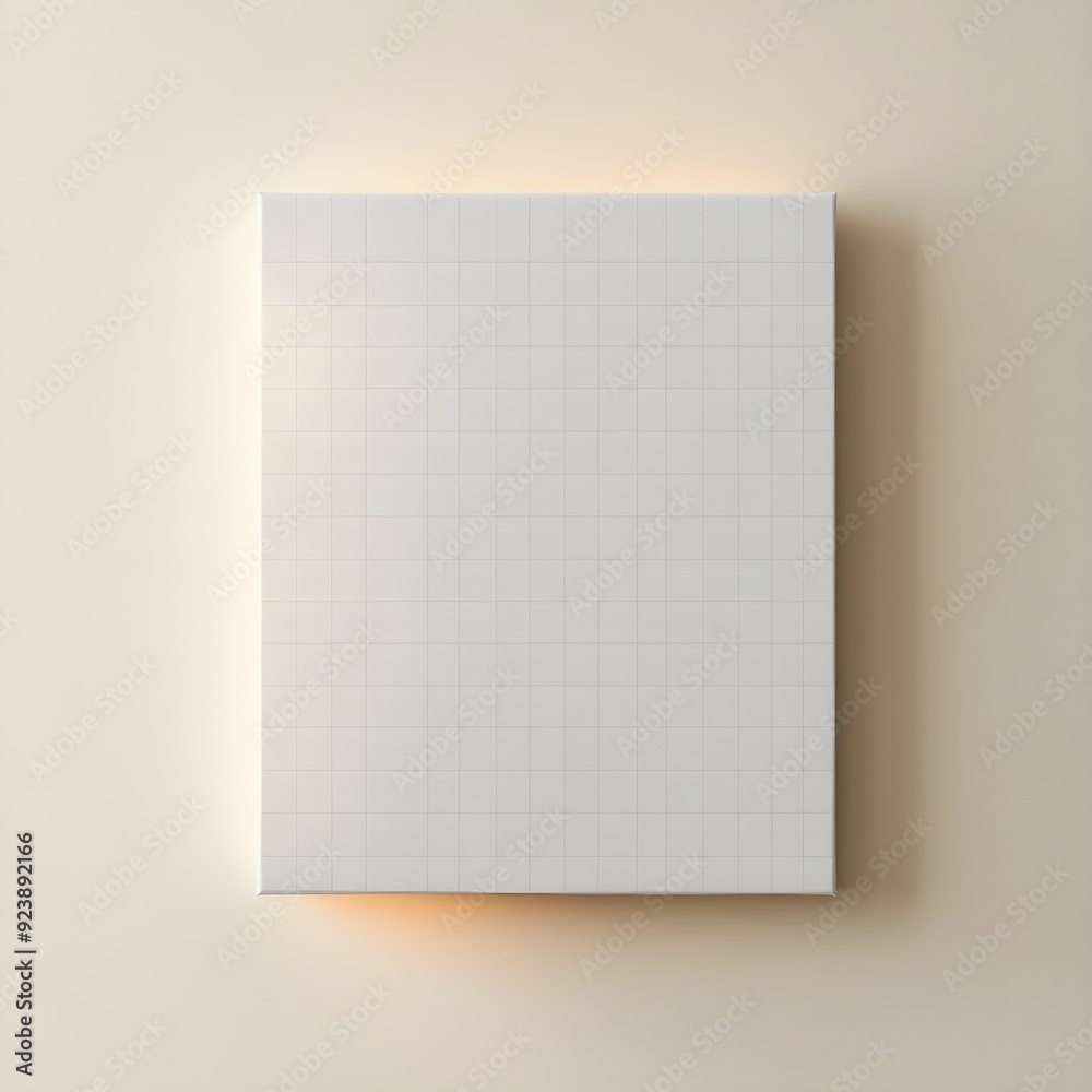 A blank notebook and sheet of paper with open pages A blank notebook and sheet of paper with open pages