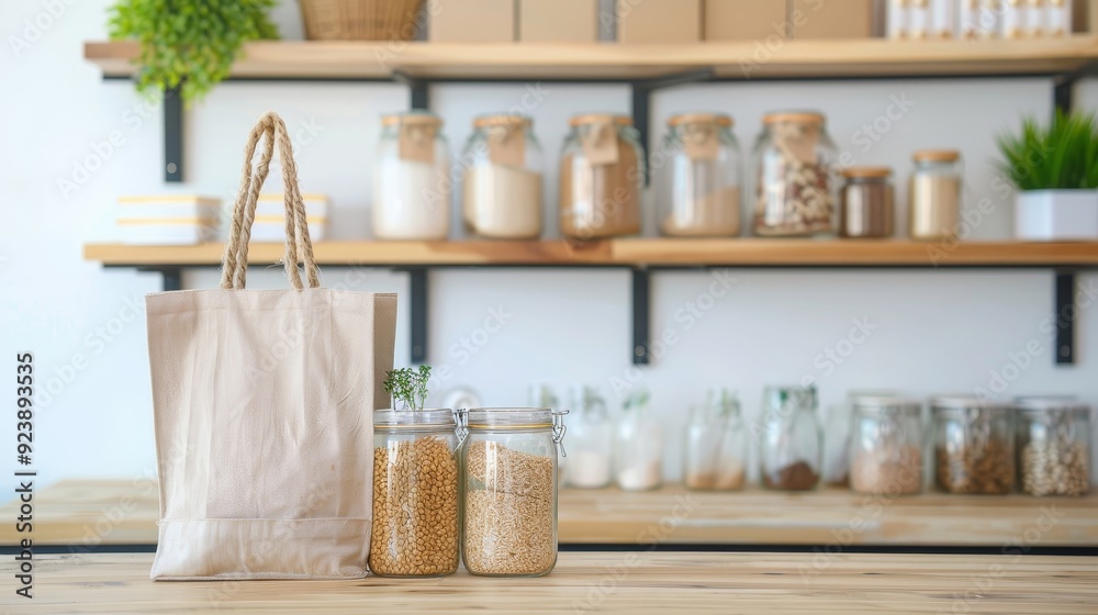 A brown paper bag with a plant inside of it sits on a wooden table A brown paper bag with a plant inside of it sits on a wooden table