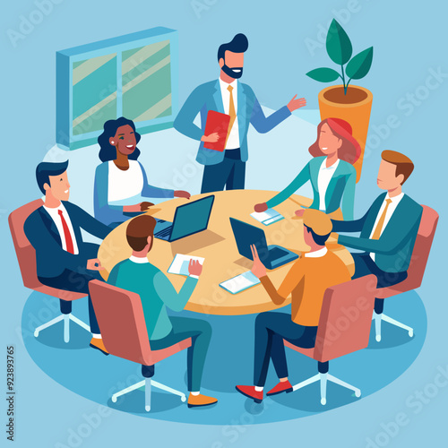 group of people meeting
