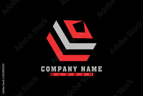luxury hexagon LLC, CLL, C, L, CL, LC, LCLOR CCL marketing initial letter logo design templet vector