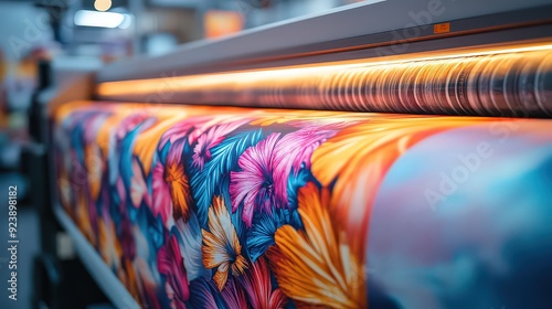 advanced sublimation printer that uses heat to transfer dye onto fabric, producing bright, long-lasting designs for sportswear and custom apparel